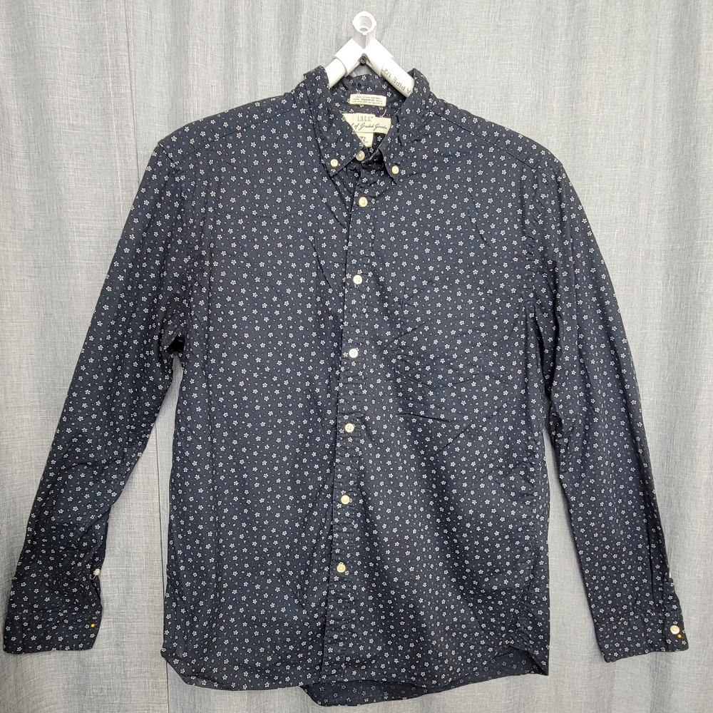 L.O.G.G Men's Long Sleeve Casual Button Down Floral Print Size XL